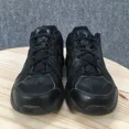 thumbnail image 4 of New Balance Shoes Mens 9.5 Mx608v5 Lace Up Leather Running Sneaker Black Low Top, 4 of 5