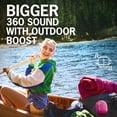 thumbnail image 2 of Ultimate Ears WONDERBOOM 3, pequeño altavoz Bluetooth inalámbrico portátil, sonido de 360 ​​grados de graves grandes para exteriores, impermeable, a prueba de polvo IP67, flotante, alcance de 131 pies, 2 of 5
