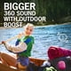 thumbnail image 2 of Ultimate Ears WONDERBOOM 3, pequeño altavoz Bluetooth inalámbrico portátil, sonido de 360 ​​grados de graves grandes para exteriores, impermeable, a prueba de polvo IP67, flotante, alcance de 131 pies, 2 of 5