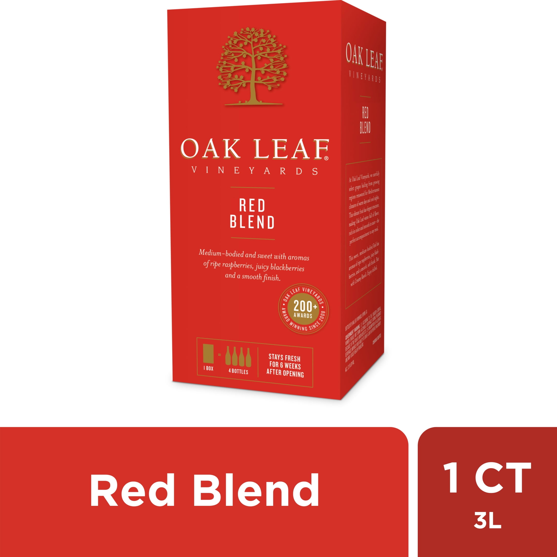 Oak Leaf Vineyards Red Blend, Red Wine, 3L