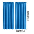 thumbnail image 3 of EGYMEN Blackout Curtains, 37"x53" Heat Insulation Energy Saving Curtains, Scandinavian Solid Color Black Silk Curtains, Soundproof and Noise Reducing Curtains for Bedroom and Kitchen, 3 of 9