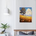 thumbnail image 3 of PIKWEEK  Afternoon Nap Landscape Poster Wall Art Canvas Print Poster Home Bathroom Bedroom Office Living Room Decor Canvas Poster  16x20 in, 3 of 4