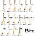 thumbnail image 2 of Juego de utensilios de cocina dorados Standcn de acero inoxidable 18/10, 16 piezas, 2 of 8