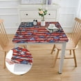 thumbnail image 2 of nygtbtfer Modern Stars and Wavy Stripes Print Fits  and  Diameter Elastic Edged  Table Cloth 52*52, 2 of 8