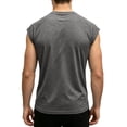 thumbnail image 5 of Mens Summer Shirts Cap Sleeve Crew Neck Workout T Shirts Casual Loose Fit Gym Tees, XL, 5 of 7
