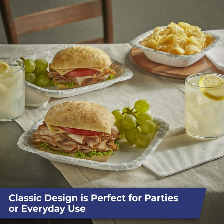 Hefty Extra Deep 8.6 Inch Paper Plates, 50 Count - Walmart.com