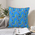 thumbnail image 4 of KLL Colorful Snake Decorative Throw Pillow Covers Velvet Soft for Couch Sofa Bedroom Living Room Outdoor (No pillow core)- 16"x16", 4 of 5