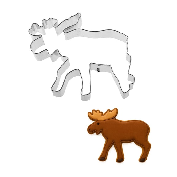 Moose Cookie Cutter 5 inches A6004 - The Cookie Cutter Shop - Tin Plated Steel Cookie Cutter
