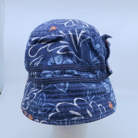 

Pre-owned Gap Girls Blue | Floral Sun Hat size: 12 - 24 Months