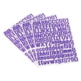 thumbnail image 1 of Unique Bargains Vinyl Self Adhesive Letter Number Sticker Decal Kit, Purple 126 Piece 4 Sheets, 1 of 5