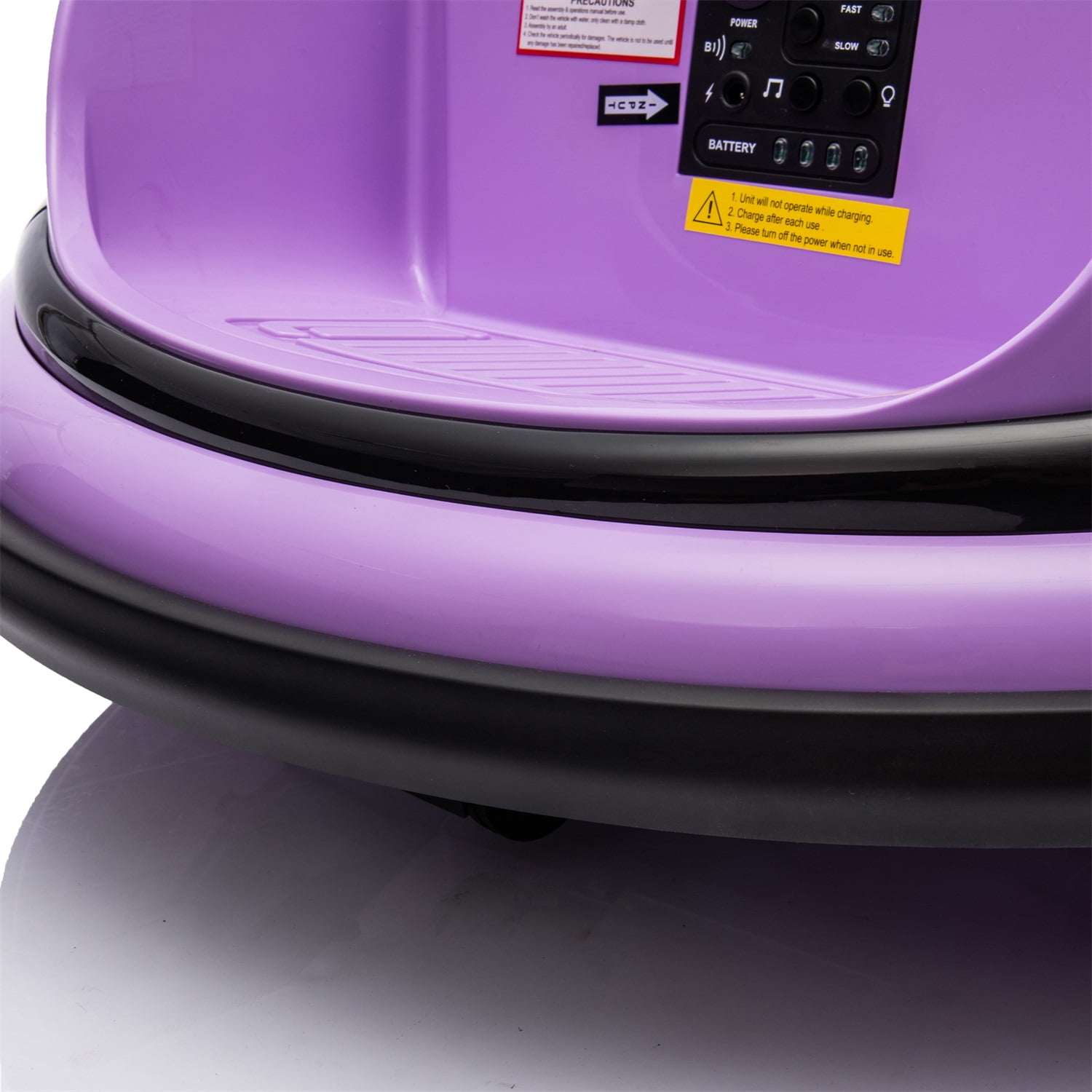 CIPACHO 12V Electric Ride On Bumper Car for Kids & Toddlers 1.5-5 Years Old, Baby Bumping Toy Gifts, LED Lights, 360 Degree Spin, Purple CIPACHO 12V Electric Ride On Bumper Car for Kids & Toddlers 1.5-5 Years Old, Baby Bumping Toy Gifts, LED Lights, 360 Degree Spin, Purple