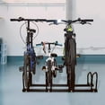thumbnail image 6 of Trimate Bicycle Floor Parking Rack Stand for 4 Bicycles, Indoor Home Garage Storage,  2.4" Width for Most of Bicycles, 40"x12.6"x10.3", Steel Black Powder Coated, 6 of 7