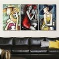 thumbnail image 4 of Idea4wall 3 Piece Abstract Canvas Wall Art Graffiti Painting Canvas Prints Modern Home Wall Decor, 16"x24", 4 of 5