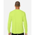 thumbnail image 3 of CORE365 CE10L Unisex Capital Long Sleeve Performance T-Shirt-Safety Yellow-XS, 3 of 6