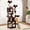 Brown, variant on Uforic 75in Large Cat Tree Tower, Multi-Level Cat Condo with Scratch Posts, Cozy Basket Hammocks, Top Perches, Sisal Ramp, Black