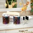 thumbnail image 4 of Yayeee 2 Pack Qtip Holder Bathroom Cotton Swab Canister with Lid Clear Dispenser Set, Pink Wavy Plaid, 4 of 6