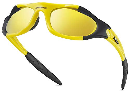 Youth Sports Polarized Sunglasses for Boys Kids Teens Age 8-16 Baseball Wrap Around UV400 Glasses 