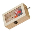 thumbnail image 1 of Minkissy Hand Crank Musical Box Wood Color Manual Melody Family Friends 1Set, 1 of 6