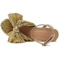 thumbnail image 2 of Pleated bow ankles with thick heels Women's High Heel Ankle Strap Sandals Shoes Work Office Wedding Spring, 2 of 8