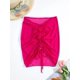 thumbnail image 2 of Falda de playa corta fruncida con cordón para mujer Hot Pink XL Hot Pink XL Xishao ropa, 2 of 2