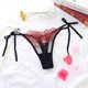thumbnail image 3 of Tanga Sexy para mujer, bragas florales transparentes, ropa interior suave con lazo lateral, lencería de encaje transparente, 1 piezas, 3 of 5
