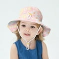 thumbnail image 2 of adviicd Sun Hats for Kids Wide Brim Mesh Bucket Hat Sun Protection Breathable Summer Fishing Safari Hat (F,One Size), 2 of 6