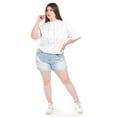 thumbnail image 4 of Sudadera ligera con capucha Roman Fashion /Tallas Extras, 1099 (Blanco palmeras) blanco 38, 4 of 6