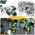 thumbnail image 2 of Uxcell 50Pcs 1W 1 Watt Metal Oxide Film Resistor Axile 27K Ohm ±5% Tolerance, 2 of 5