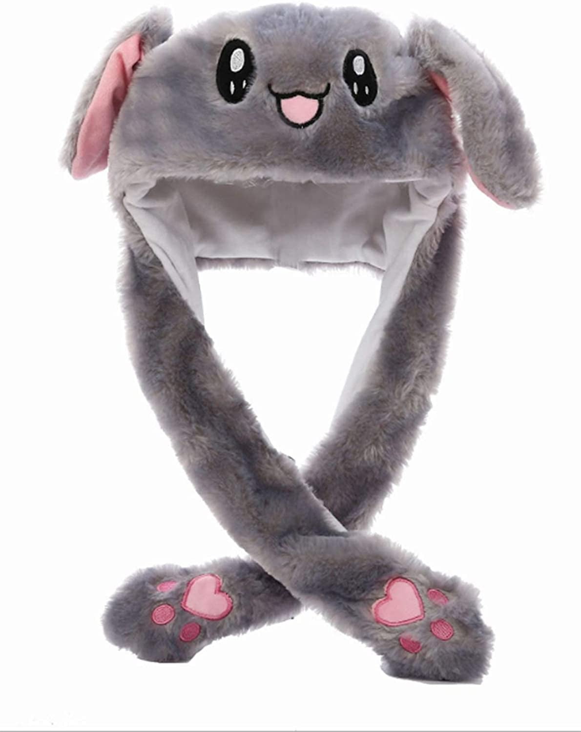 Moving Ear Rabbit Hat, Plush Bunny Ears 