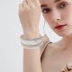 thumbnail image 4 of Pulsera bohemia multicapa, pulsera de estilo étnico, elegante brazalete de cuero para mujer, 4 of 6