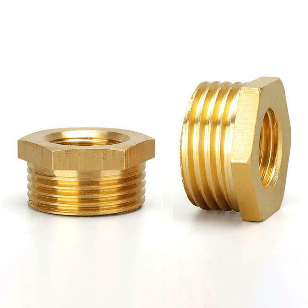 5PCS Brass 3/8" Male x 1/4" female BSPP Female Adapter Reducer Fitting Connector 