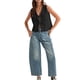 thumbnail image 1 of Chaleco de Verano para Mujer, Sin Mangas, Tejido A Crochet, con Lazo Frontal, Color Negro, Talla M, 1 of 10