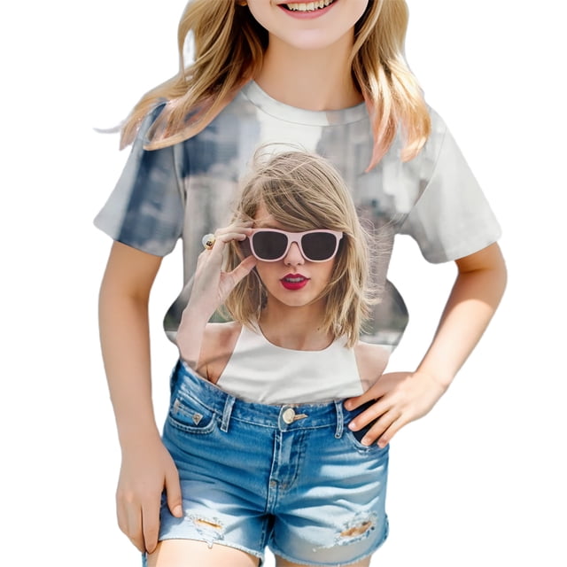T-Shirts de Sport à Manches Courtes pour Filles T-Shirts d'Été Col Rond Junior Manches Longues Coupe Décontractée Basique