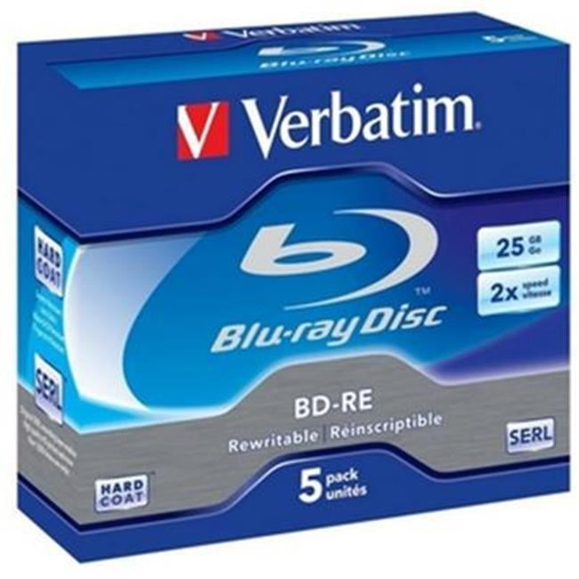 Verbatim 43615 2x 5GB Bluray Rewritable Media 5 Pack Walmart Canada
