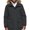black, variant on Mens Faux Faux Fur Jacket Parka Coat, Blue, Medium