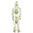 thumbnail image 3 of Soft Big Kids Onesie Pajamas Cozy Loose-Fit Jumpsuits for kids with Pockets for Christmas Lounge & Play Cute Frog Pattern, 3 of 8