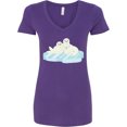 thumbnail image 3 of Inktastic Harp Seal Women's V-Neck T-Shirt, 3 of 5