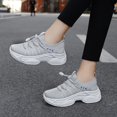thumbnail image 4 of YOURDIARY Women's Lace Up Chunky Sole Casual Sneakers Comfort Fit Running Shoes, 4 of 5