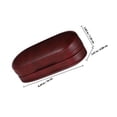 thumbnail image 2 of Phenofice Travel Sunglass Case Double Eyeglass Case Hard Shell Dark Red 1Set for Men, 2 of 8