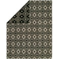 thumbnail image 3 of K2 Floor Style Endura Black - Lilac Hand Made Wool Area Rug, 3 of 3
