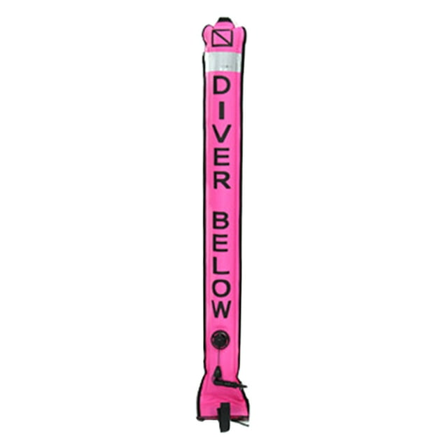 Graflsoa High-Visibility Auto-Seal Diver Marker Buoy with 316 Stainless Steel D-Rings, Quick Inflate/Deflate, 210D Nylon TPU Coating, Multiple Sizes & Colors Available
