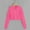 Hot Pink, variant on Big Girls 9-10T Hot Pink Cropped Zip-Up Hoodie, 100% Polyester Soft Easy-Care Light Layer for Casual Weekend/Home