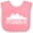 Pink and White, variant on Inktastic Pittsburgh Pennsylvania Skyline PA Cities Boys or Girls Baby Bib