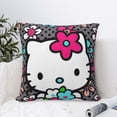thumbnail image 6 of Hello Kitty Pillow Cover, Square Throw Pillow Cases For Couch Sofa Bed Living Room,Home Decorative, 26"X26", 6 of 9