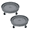 Gray | 2 Pack, variant on Tcbosik 2 Pack Heavy Duty Plastic Drum Dolly - 30 Gallon and 55 Gallon Barrel Dolly with Swivel Casters Wheels - 900 lbs Capacity - Gray