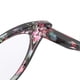 thumbnail image 3 of Reading Glasses Fashionable Unisex Rhinestones Decoration Clear Lens Reading Glasses(+200 Red Stripe Frame), 3 of 4