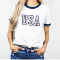 thumbnail image 5 of USA Graphic Ringer Tee, 5 of 5