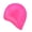 Pink, variant on Silicone 3D Ear Protection Swim Cap - Latex-Free Non-Slip Waterproof for Long Hair/Thin Braids, Chlorine Resistant Tear-Resistant for Competitive Swimming