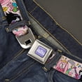 thumbnail image 2 of Cartoon Network Belt, Seatbelt Buckle Belt, Adventure Time Marceline and Princess Bubblegum Collage Pink, 30 to 44 Inches, 2 of 9
