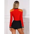 thumbnail image 2 of Zaldita Womens Jumpsuit Halloween Carnival Theme Party Long Sleeve Velvet Fringed Bodysuit Red XL, 2 of 7